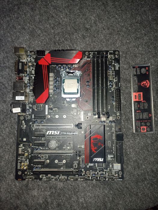 матреринська плата z170A-G45 GAMING + процесор i7 6700