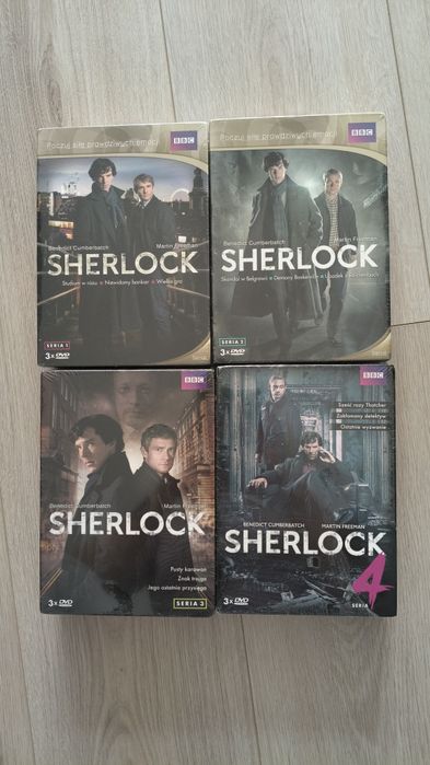 Sherlock seria 1-4 DVD NOWE
