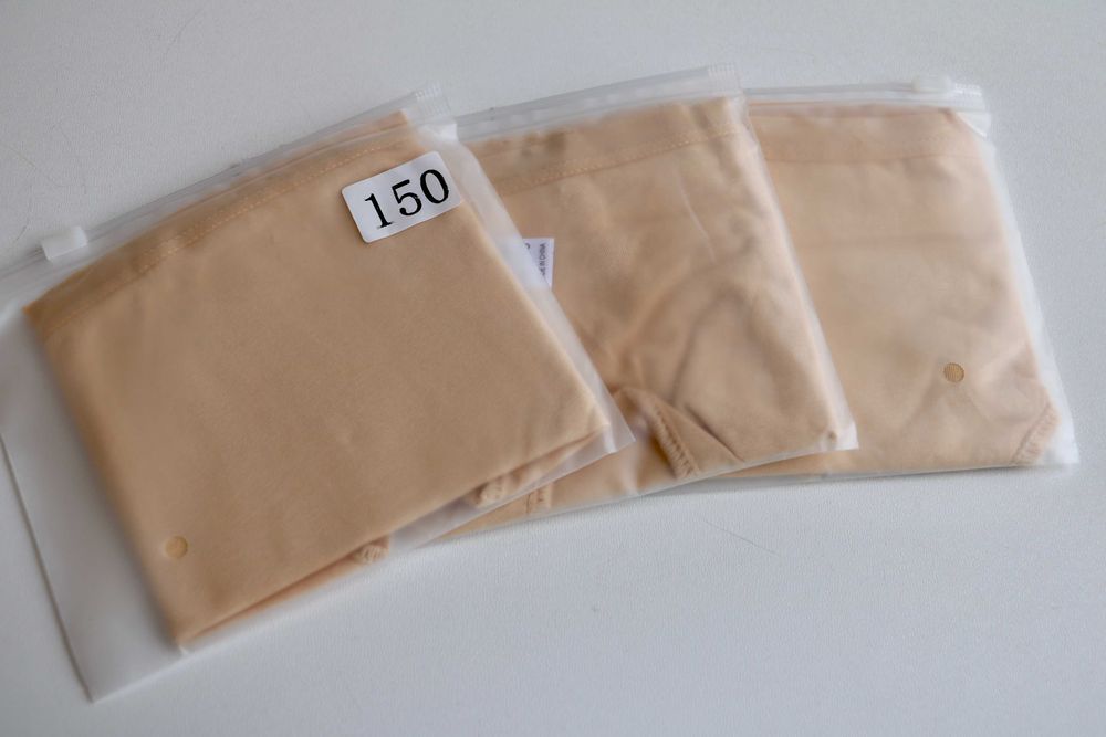 дитячі трусики танцювальні бежеві балетні високий виріз нові, р.150 см