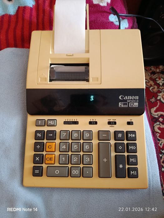 Kultowy Kalkulator z Drukarką Canon MP1211-D | Vintage / Retro
