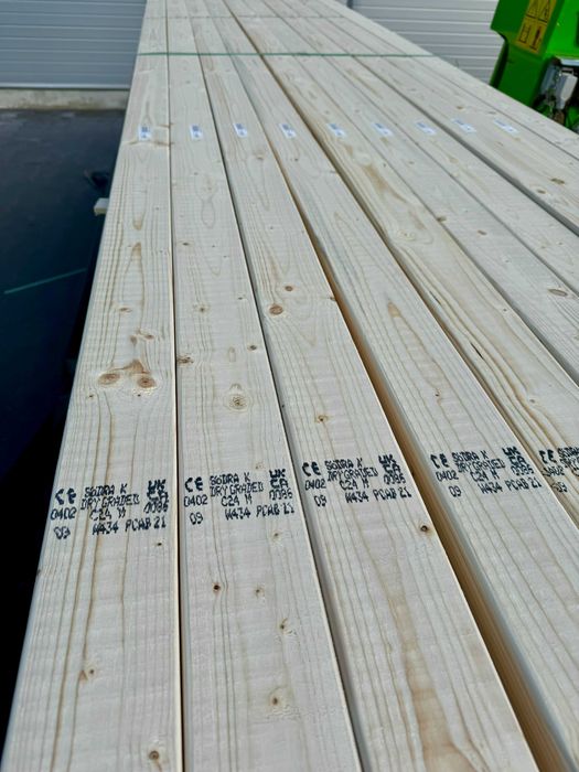 Drewno konstrukcyjne 45x95 c24 Kantówka strugana świerkowa Legar