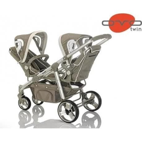 Brevi Ovo Twin Carrinho Duplo + 2 Ovinhos + 2 Alcofas