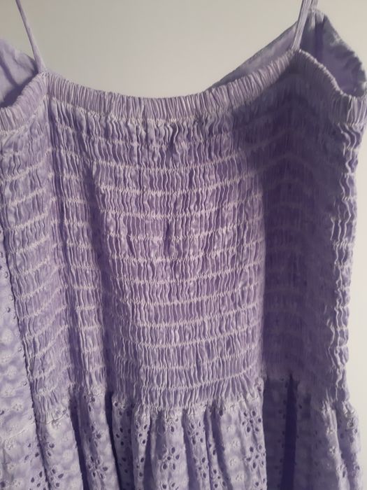 Vestido comprido lavanda