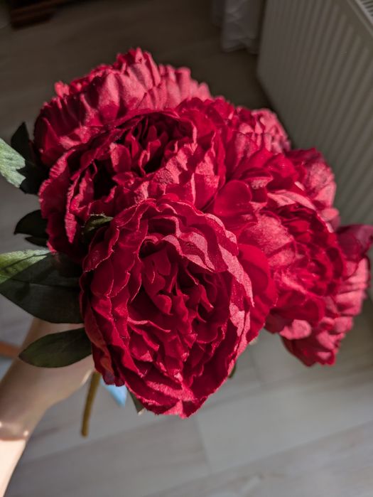 Bukiet piwonia sztucznych