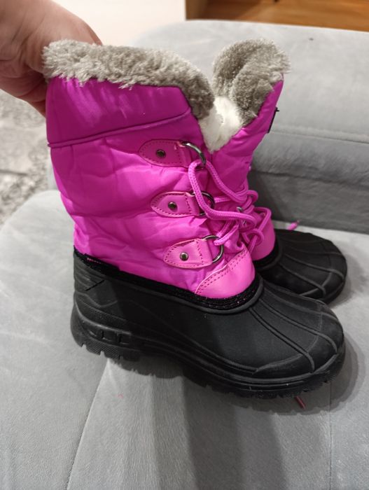 Buty śniegowce, zimowe dla dziewczynki