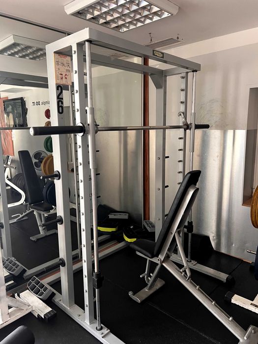 Wyposażenie siłowni komplet: Cybex, HES, TechnoGym, hantle 634 kg