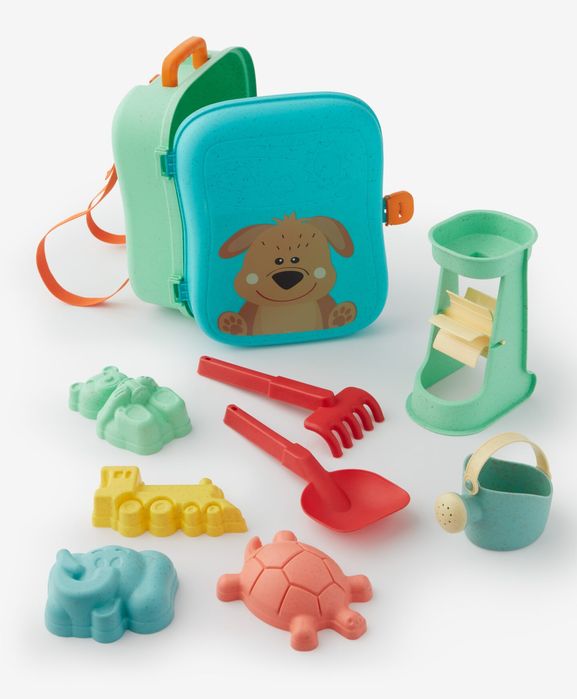 Рюкзачки та валізи з аксесуарами для піску та води