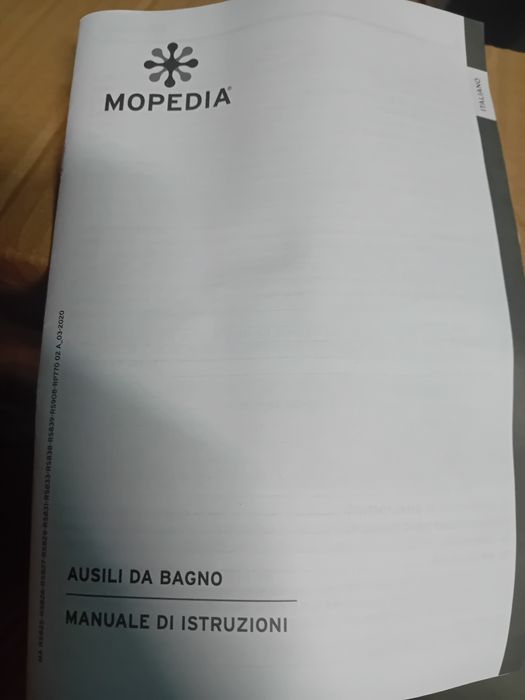 Apoio de WC ajustável MOPEDIA