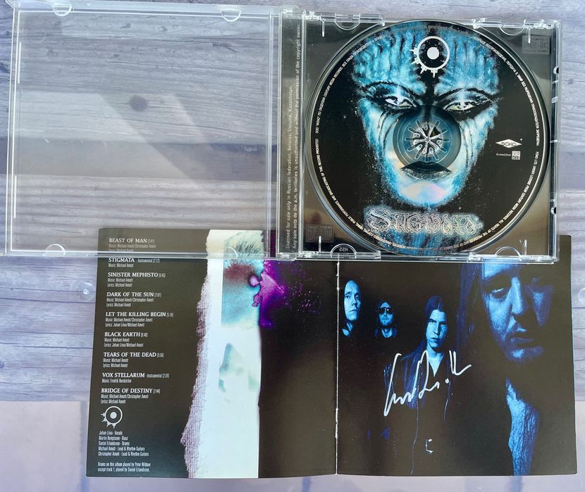 Ліцензійний CD Arch Enemy “Stigmata” з автографом Christopher