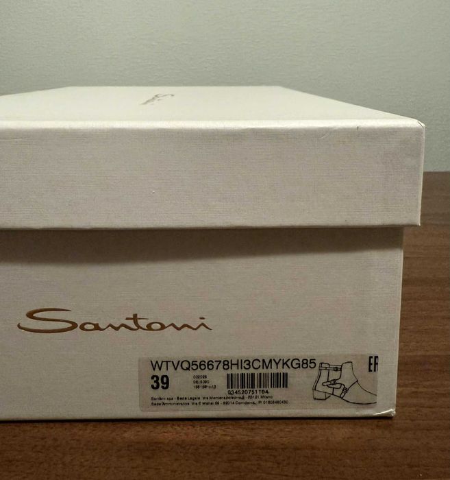 Челсі Santoni, оригінал Італія, розмір 39, натуральна шкіра, замша