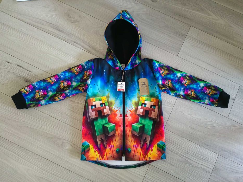 Kurtka softshell Minecraft rozm 122