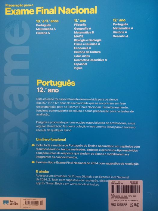 Livro de exame de português