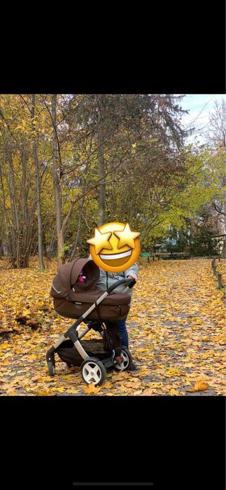 Коляска STOKKE CRUSI 3в1 коричнева