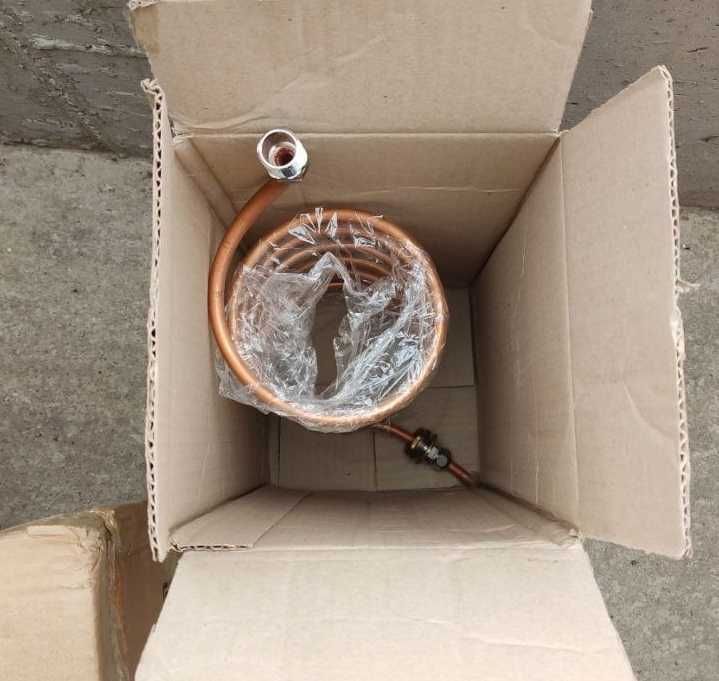 Медный змеевик для Дистиллятора, Мідний змійовик дистилятор