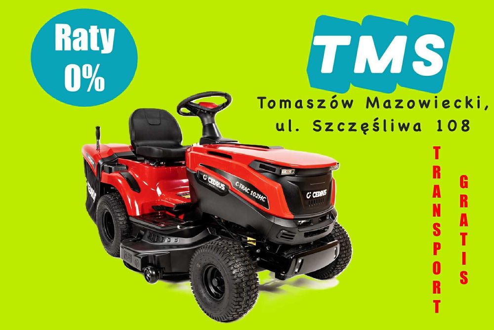 Traktorek kosiarka Cedrus C-TRAC-102HC – Dwucylindrowy Loncin 586cc