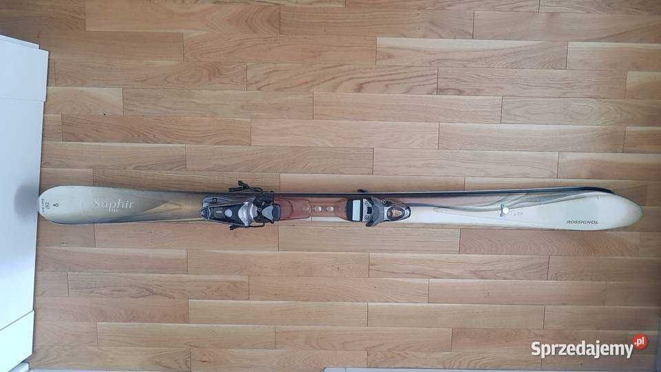 Narty rossignol 160 cm dziecięce / damskie+ kijki