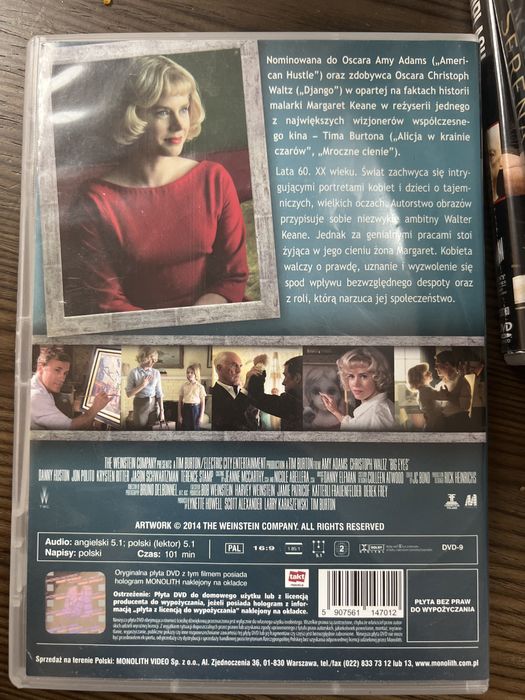 DvD WIELKIE OCZY film tima burtona