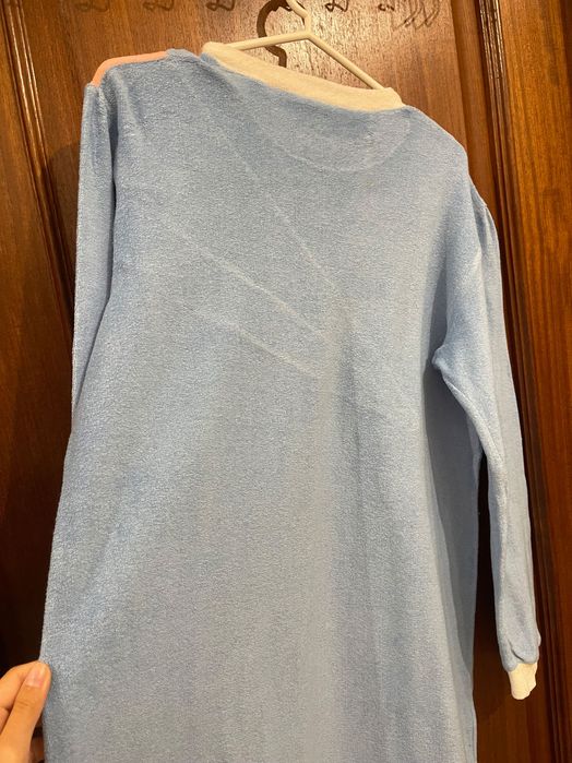 Camisa de noite turca azul