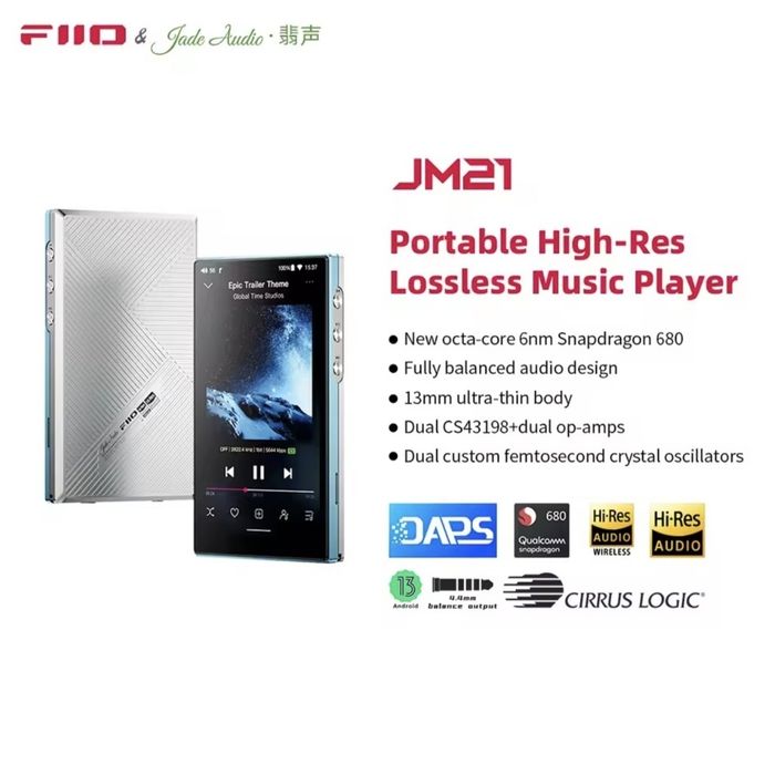 high-res lossless плеер FiiO JM21 + micro sd sandisk 256gb в подарок