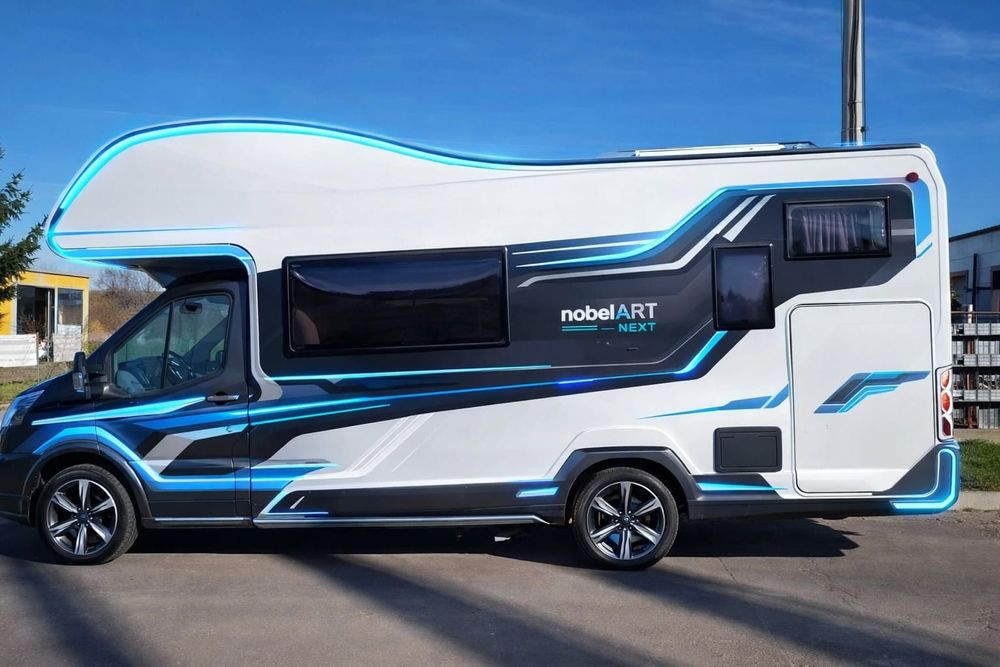 NobelART A 9000  Ford Transit Nobel 6-OSOBOWY Bezwypadkowy 2019 Klima Hak Ogrzewanie