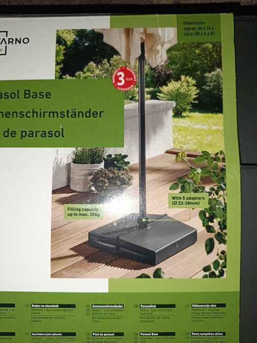 Livarno Stojak na parasol przeciwsłoneczny