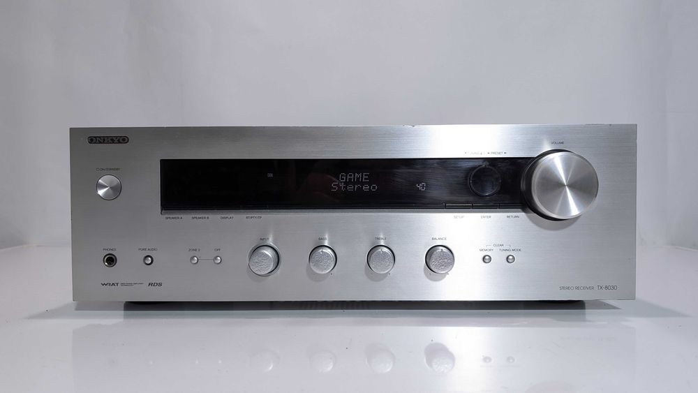 Стерео ресивер Onkyo TX-8030, має 120 Вт/канал/Пульт/4-16 Ом/WRAT