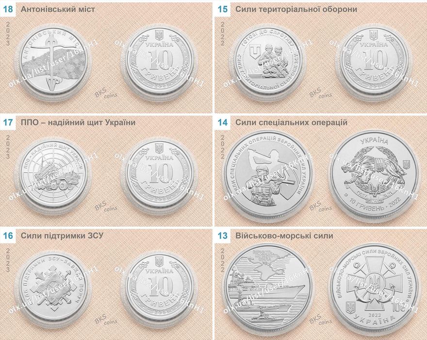 Монети ЗСУ 10 гривень — new Республіка Крим. Ми разом.