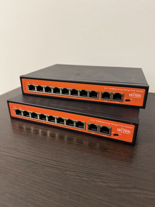 Два PoE комутатори 8-портові