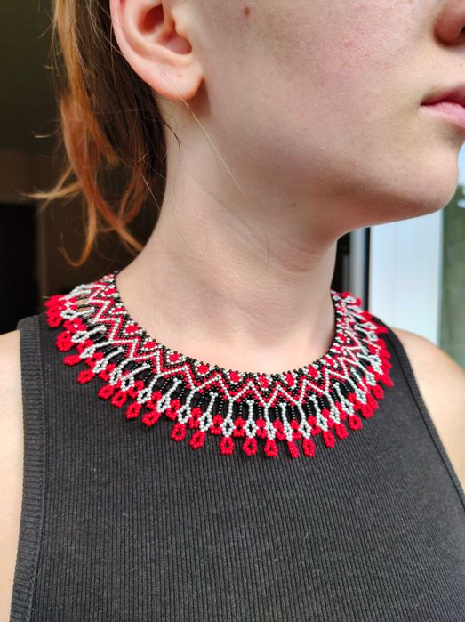 Naszyjnik z koralików Choker Sylianka
