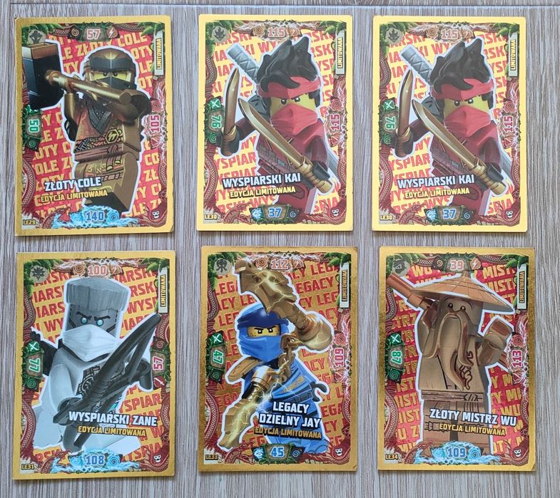 Karty NinjaGo TCG 6 Wyspa, 7 Seabound, 8 Crystallized - 56 sztuk