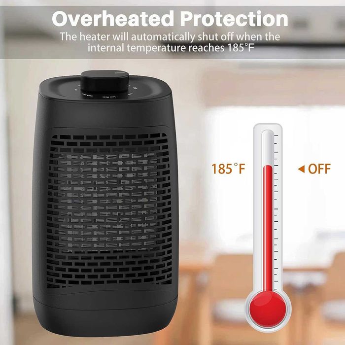 Termowentylator ceramiczny z termostatem