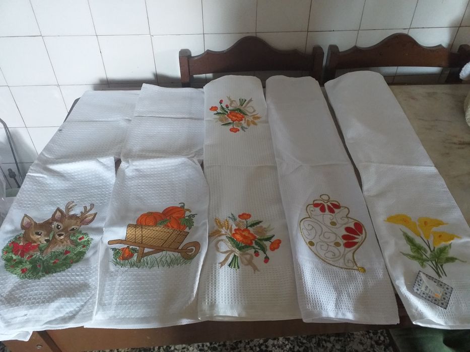 Panos de cozinha novos favo e turco