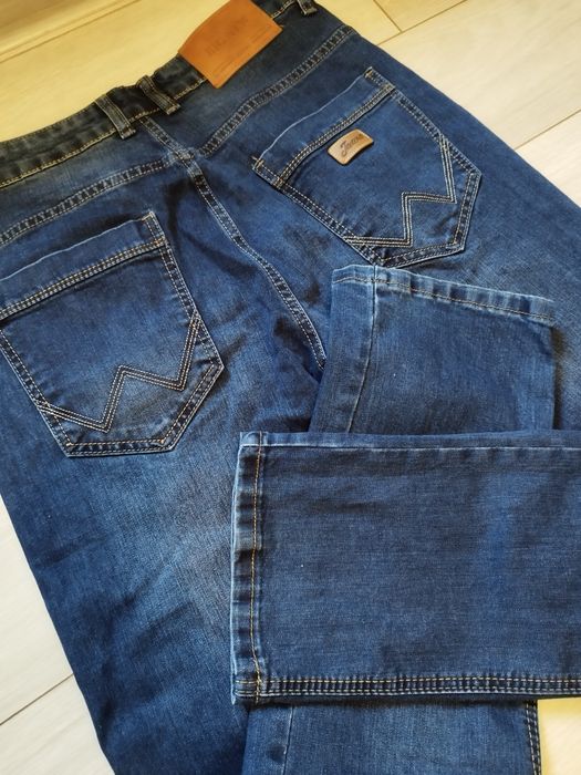 Jeansy męskie rozmiar 33, spodnie granatowe