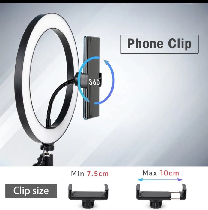 Штанив з лампою для фото відео зйомки