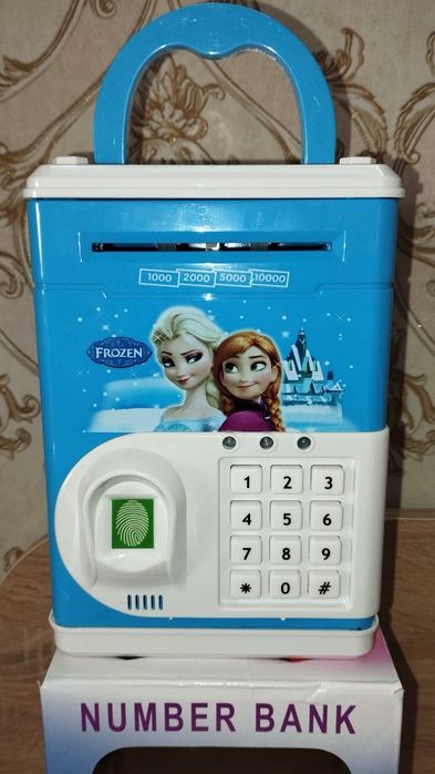 Детская электронная копилка - сейф с кодовым замком Frozen Холодное