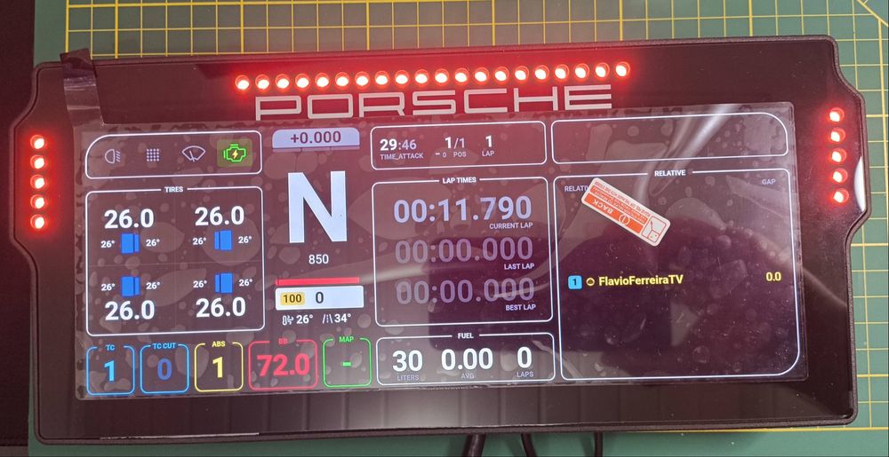 Dashboard 10.3' do porsche cup