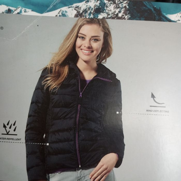 Lekka pikowana kurtka termiczna roz 38