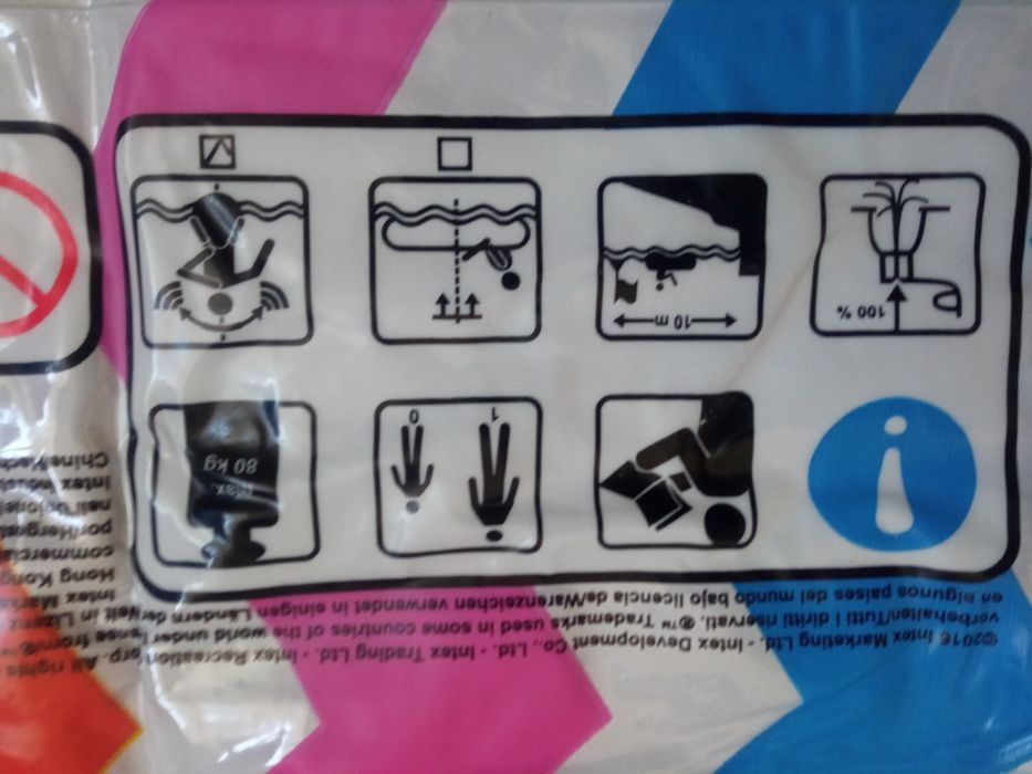 Materac plus koło do pływania