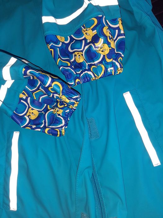 Вітровка на дівчинку курточка дощовик напівкомбінезон штани зимові