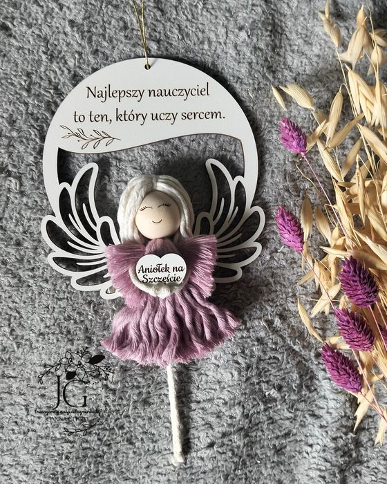 Aniołek dla nauczyciela z okazji zakończenia roku szkolnego
