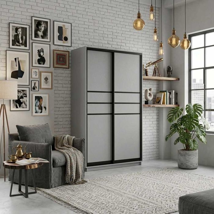 Шкаф-купе 1200×600×2400 мм — современная эстетика в каждой детали