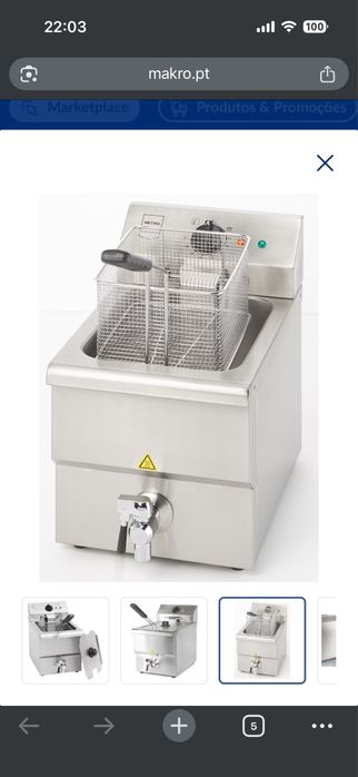 Fritadeira Elétrica METRO Professional 8L — Como Nova
