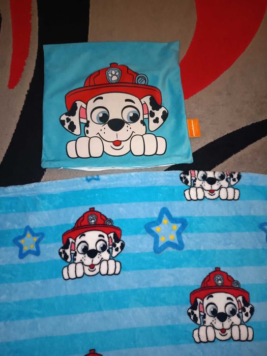 Poszewka i koc psi patrol
