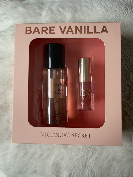 Victoria's Secret Bare Vanilla Zestaw Mgiełka 75ml i Błyszczyk NOWY