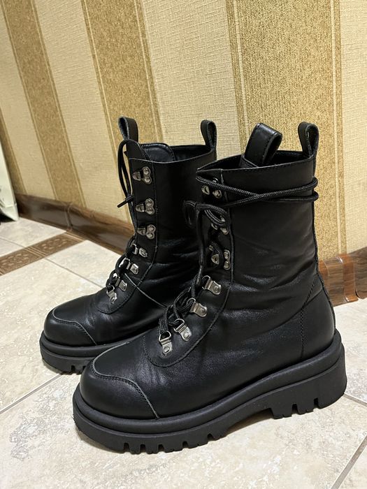 Зимові шкіряні черевики