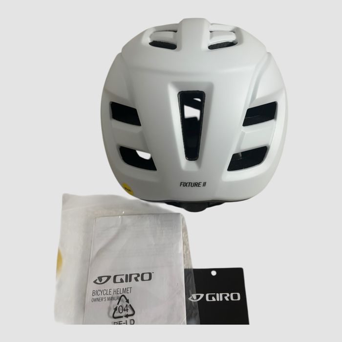 Capacete Bicicleta Giro Fixture II MIPS Branco Mate Adulto 54-61 cm