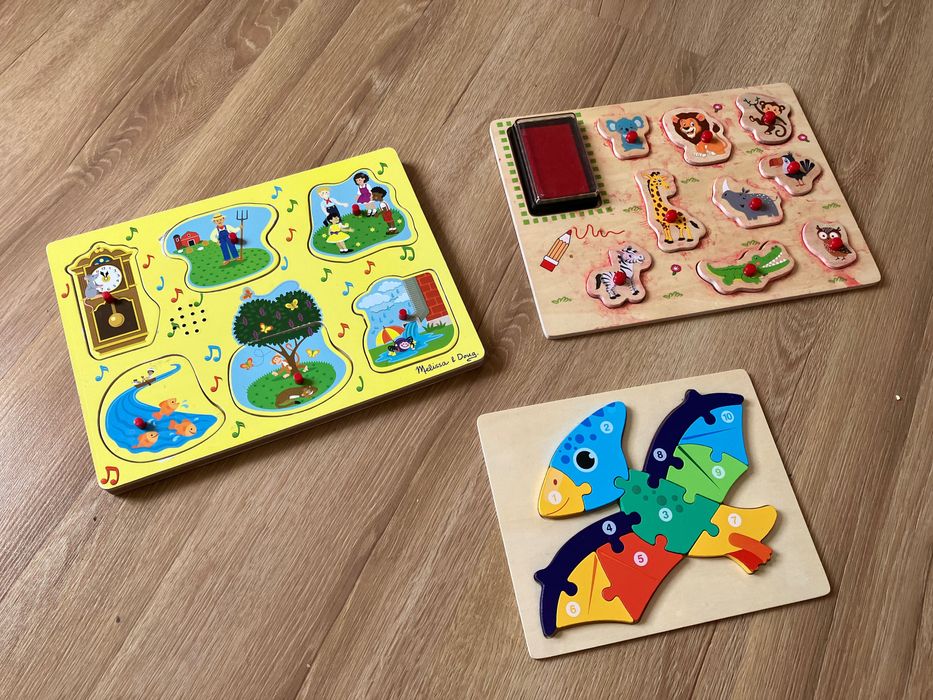 Układanki drewniane