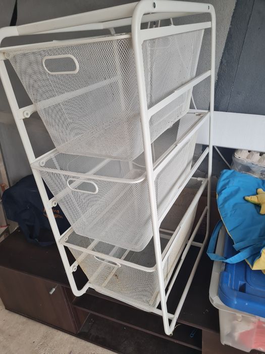 Gavetas metal branco