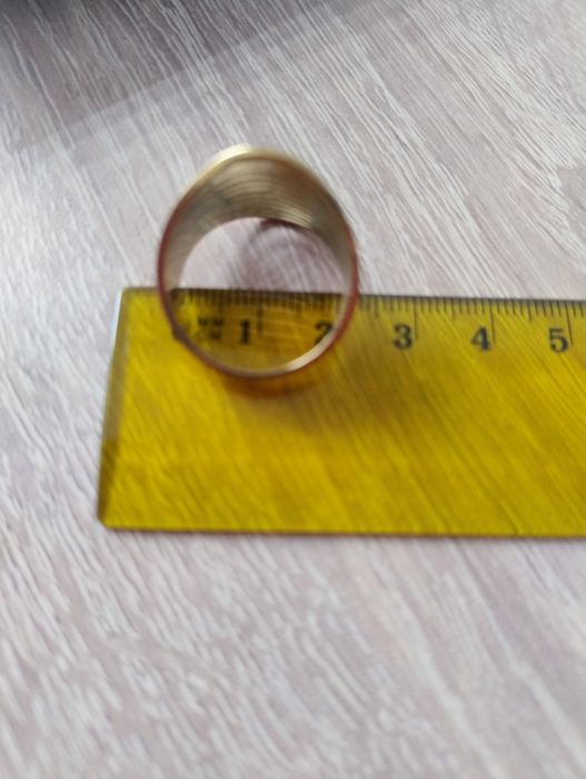 Pierścionek złoty stal 20-21 mm