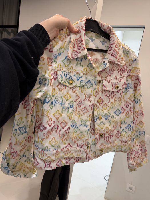 Джинсовый костюм louis vuitton lv